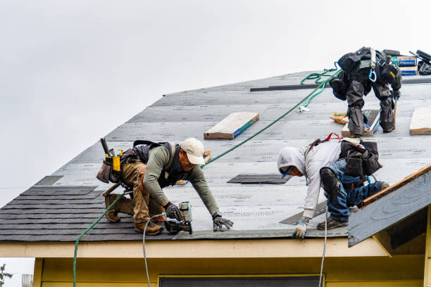 Professional Flat Roof Repair technician working in Boulder Creek, CA
